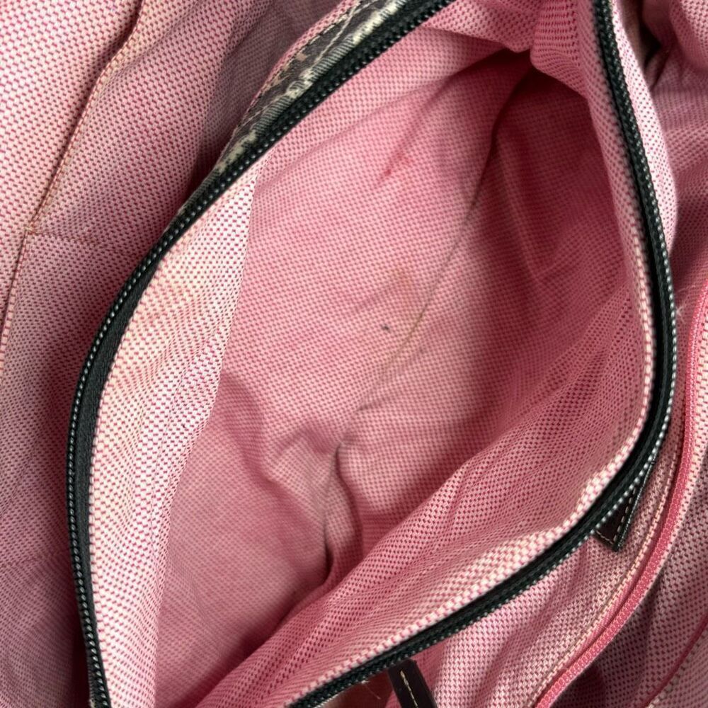 Dooney & Bourke Signature Db Canvas Satchel Tote … - image 8